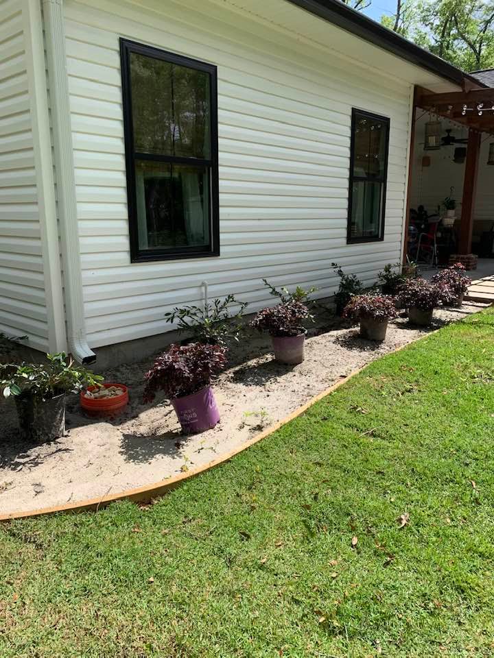 Before and after landscape makeover