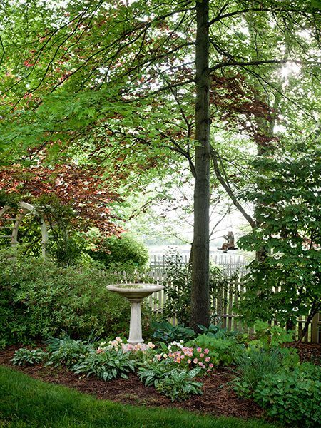 Custom landscape design with lush plantings in Brunswick, GA