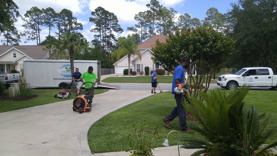 Manicured lawn with clean edging by Another Landscape Company