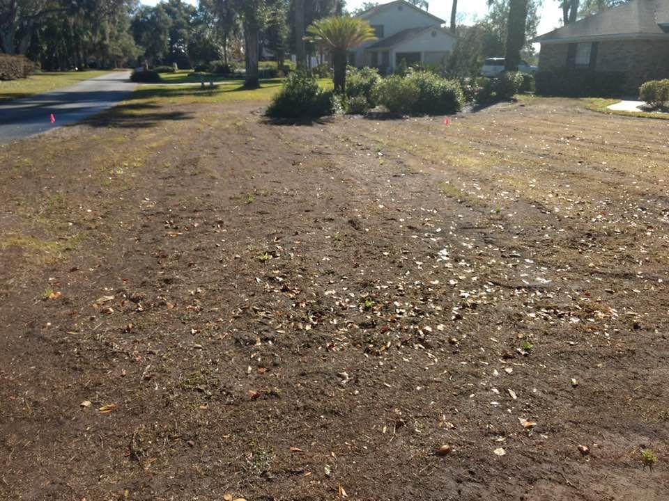 Sod being installed on a residential property