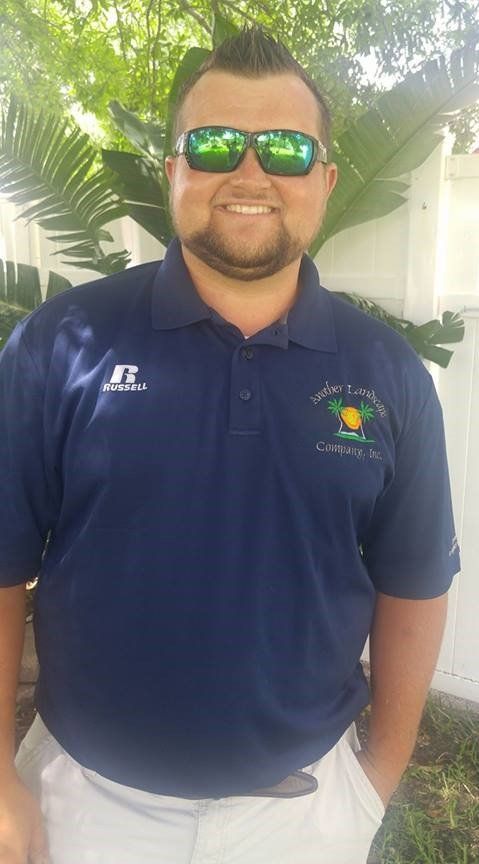 Another Landscape Company staff working on a landscaping project in the Golden Isles